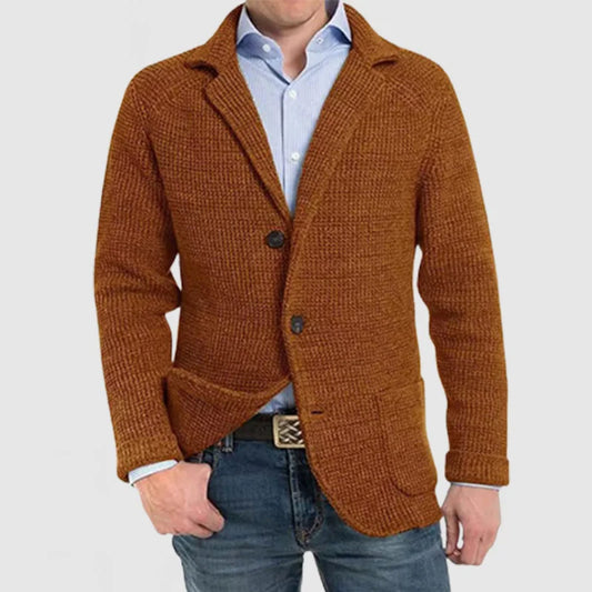 Herren Strickjacke Warm Grob Gestrickt - IdealeKleiden