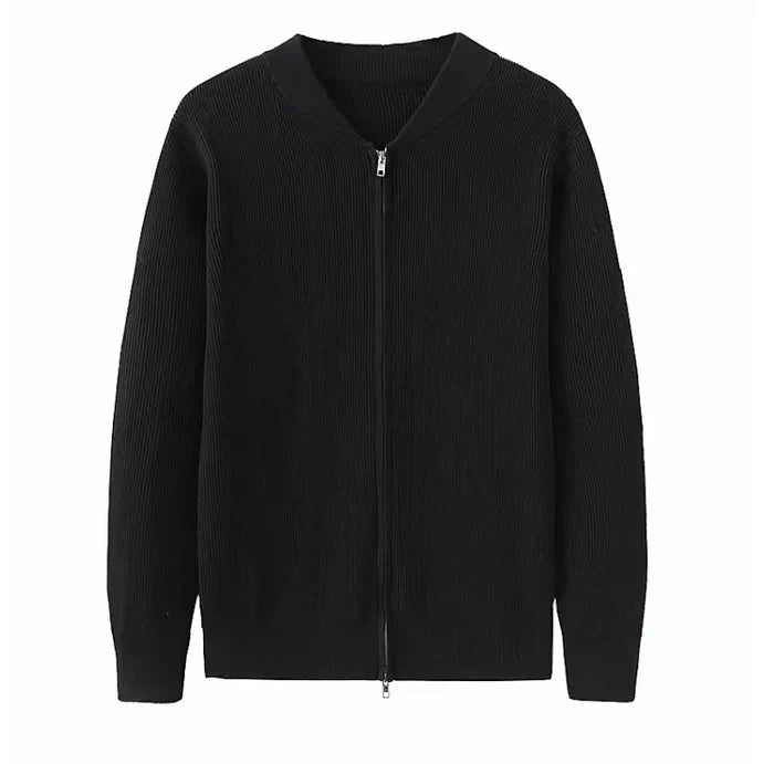 Herren Strickjacke Weich Langarm Reißverschluss