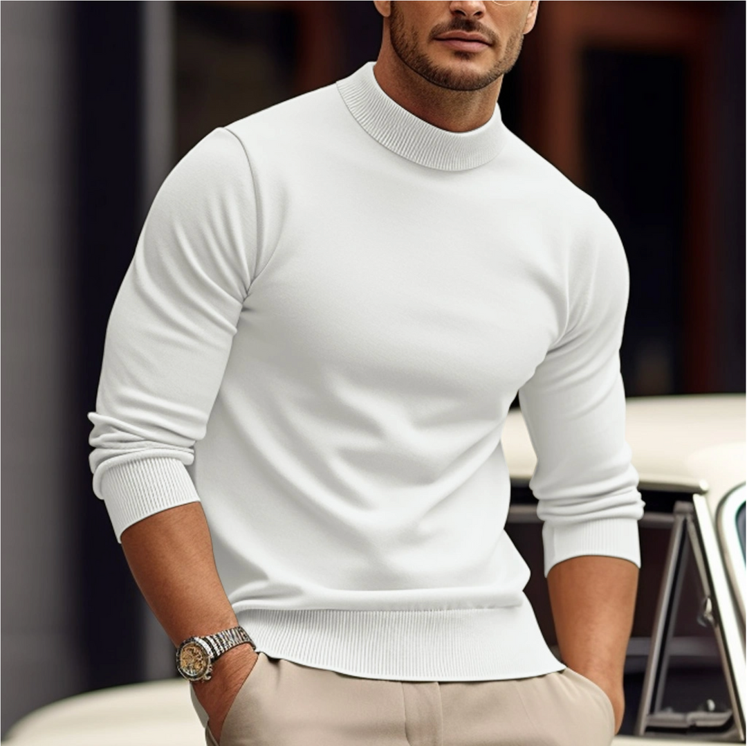 Herren Rollkragenpullover LangarmWarm