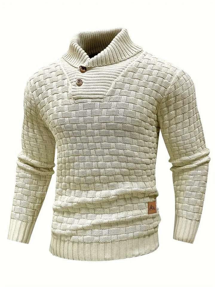 Grobstrick Rollkragenpullover Herren