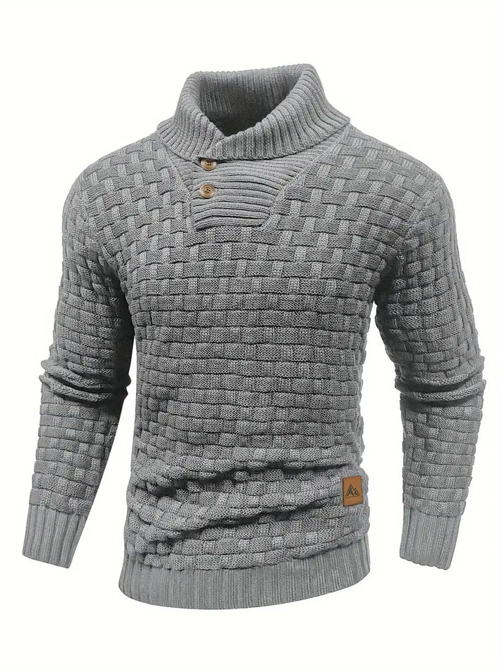 Grobstrick Rollkragenpullover Herren