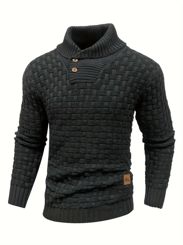 Grobstrick Rollkragenpullover Herren