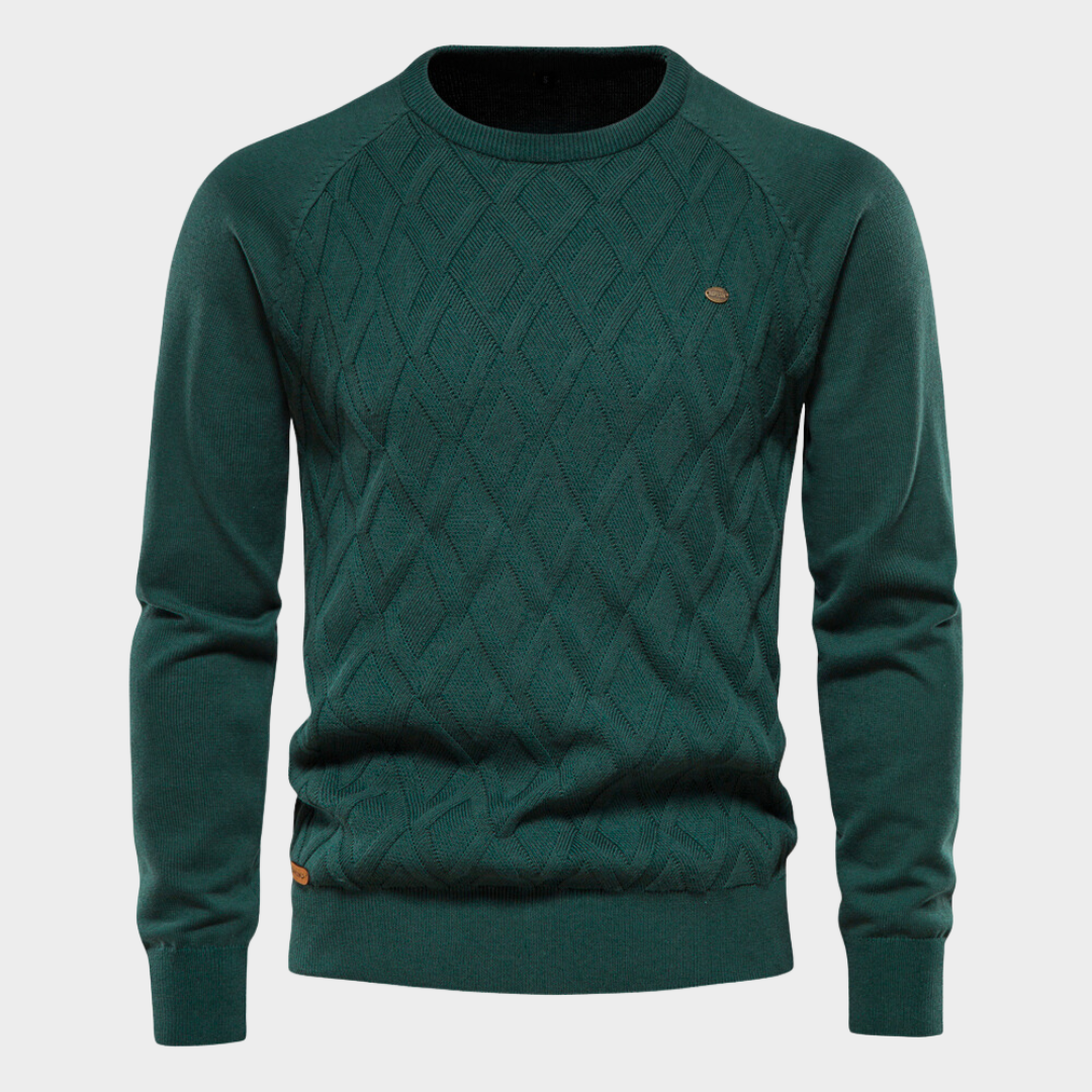 Herren Strickpullover Rundhals Modern