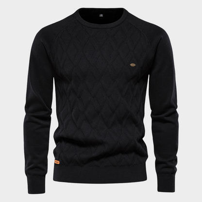 Herren Strickpullover Rundhals Modern