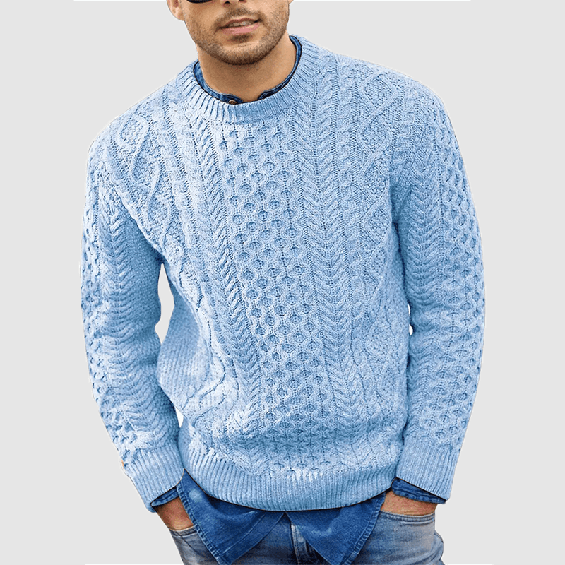 Herren Strickpullover Warm Rundhals