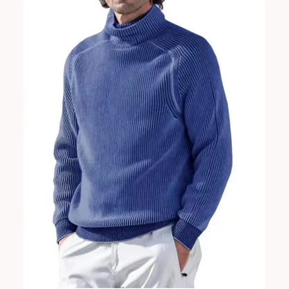 Warmes Herren Strickoberteil Rollkragen Style