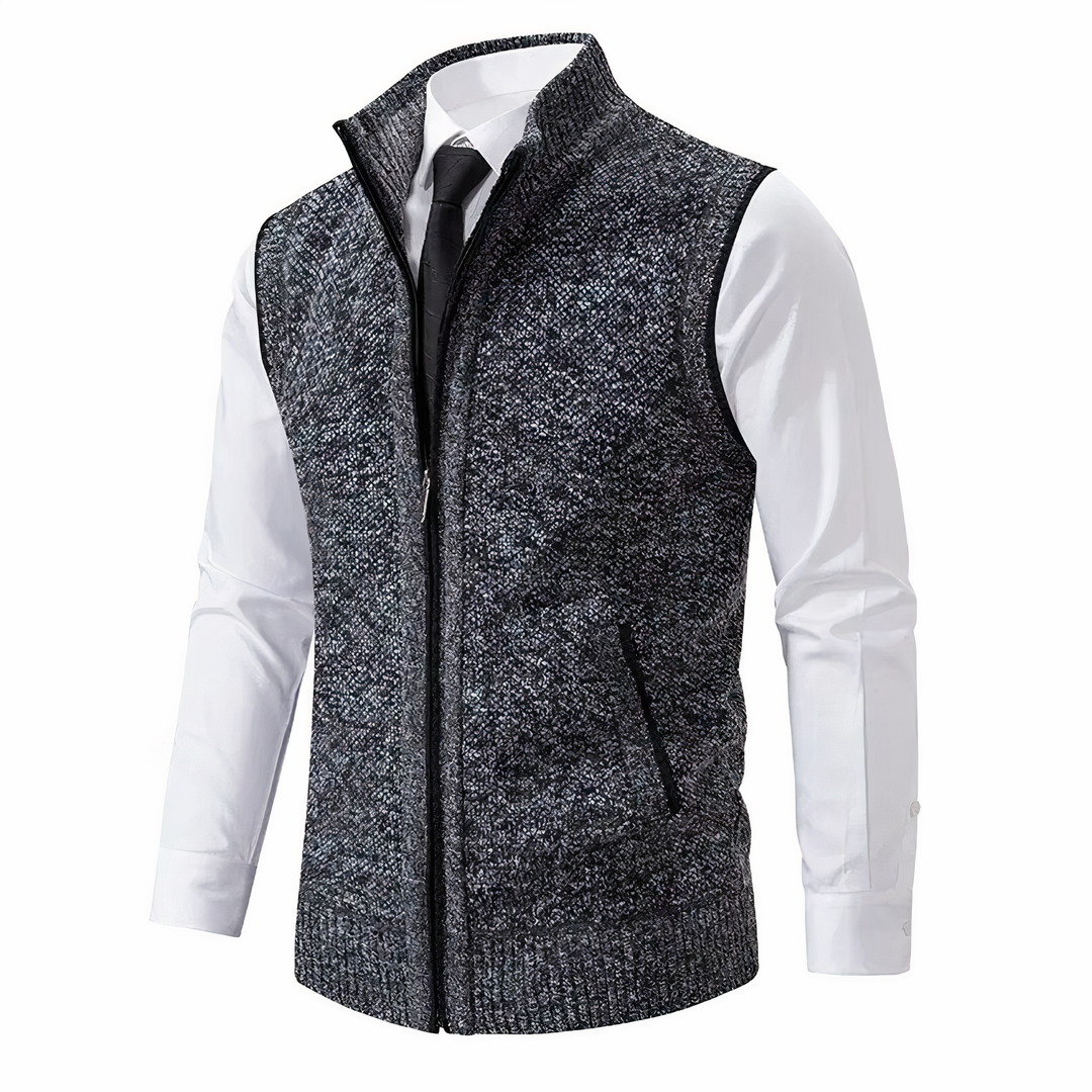Herren Strickweste Warm Ärmellos Winter