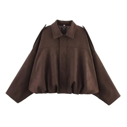 Modische Bomberjacke Damen - Locker Trendy Reißverschluss