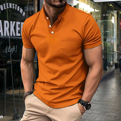 Herren T-Shirt Kurzarm Poloshirt Komfort