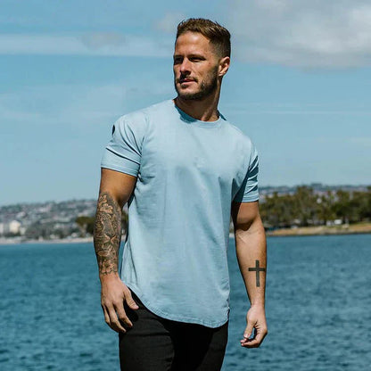 Herren T-Shirt Slim Fit Sportlich - IdealeKleiden