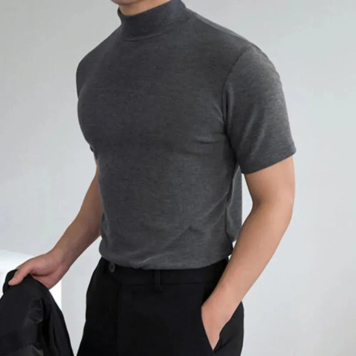 Einfaches Herren T-Shirt Lässig Kurzarm