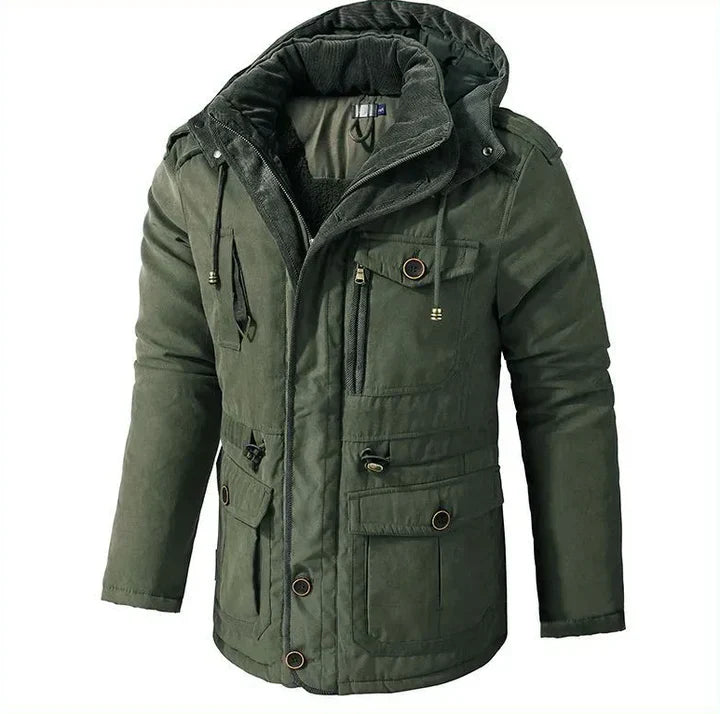 Herren Winterjacke Warm Isoliert Modern