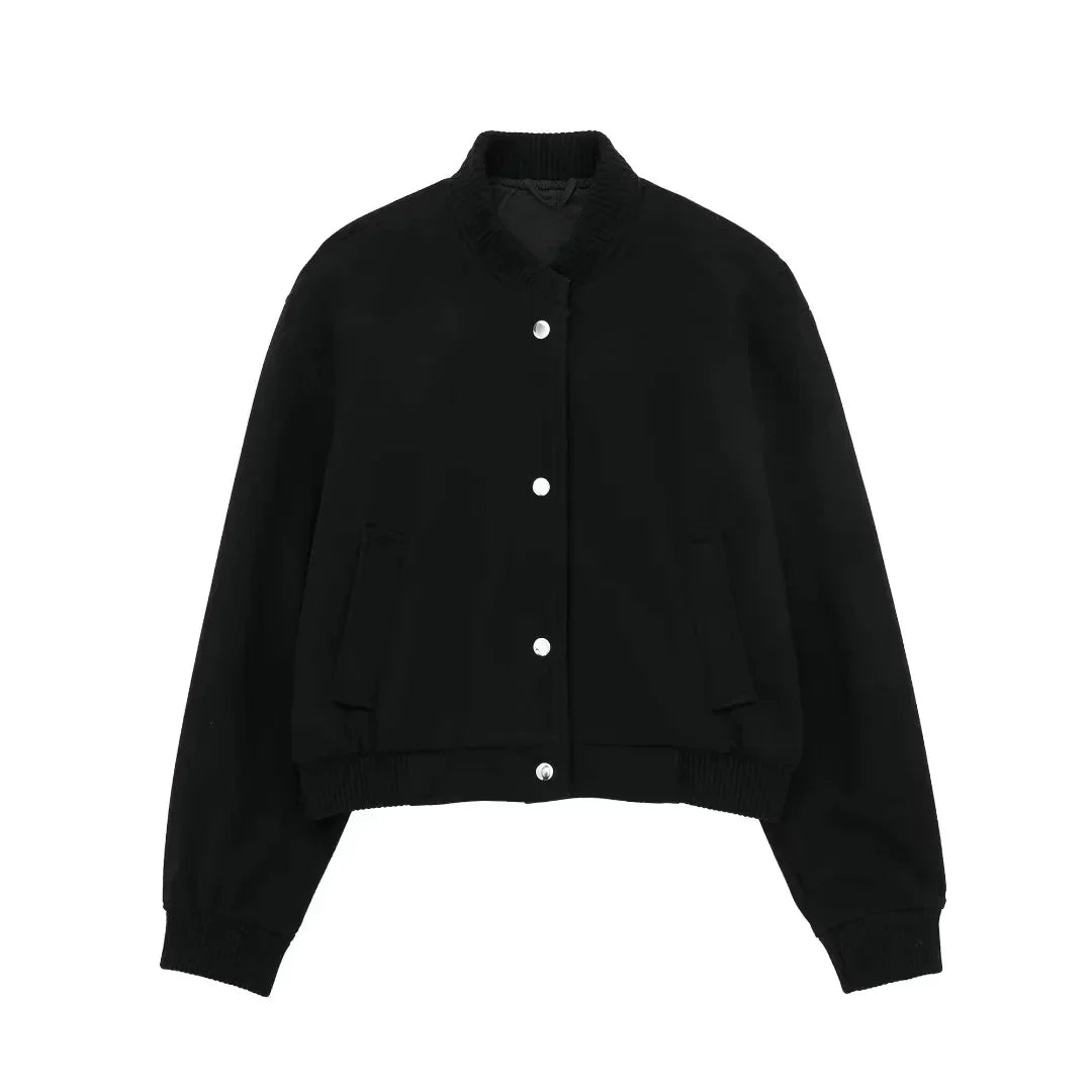 Stylische Frauenjacke Cropped Design