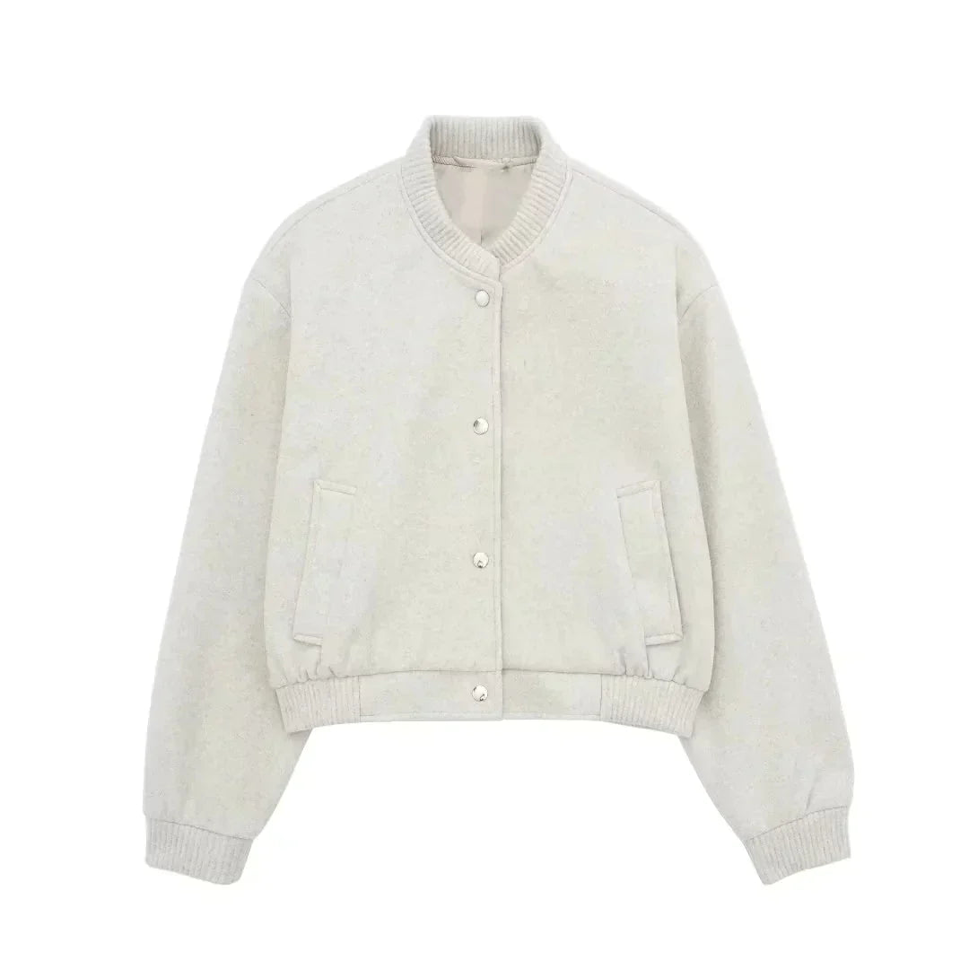 Stylische Frauenjacke Cropped Design