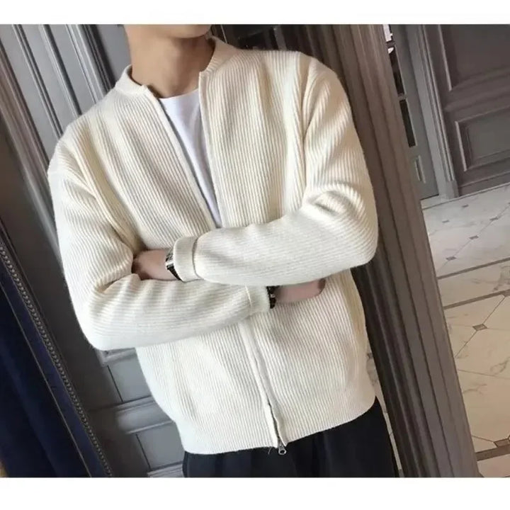 Elegantes Herrenjacken Modell Mit Reißverschluss