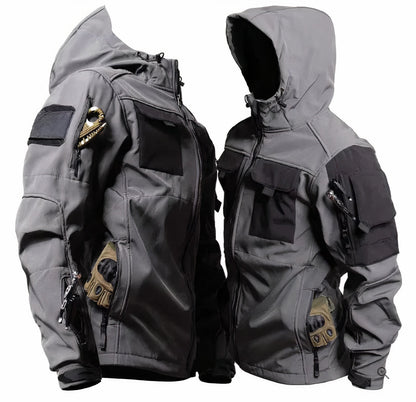 Wasserdichte Outdoor-Jacke Herren Kapuze