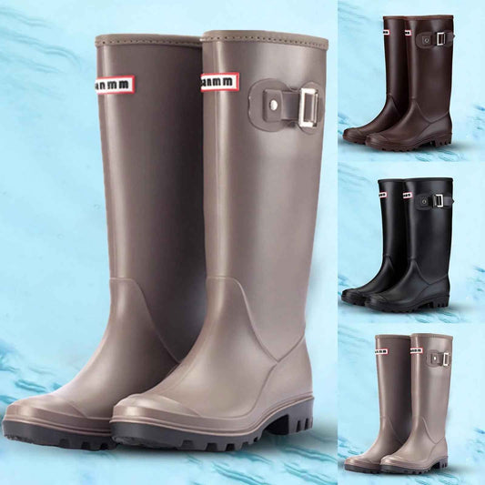 Wasserdichte Regenstiefel Kniehoch Elegant - IdealeKleiden