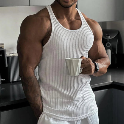 Tanktop Herren Sportlich Ärmellos Slimfit - IdealeKleiden