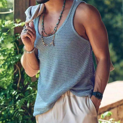 Herren Tanktop Leicht Bequem Ärmellos