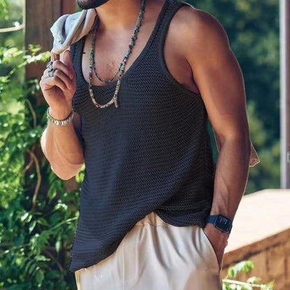 Herren Tanktop Leicht Bequem Ärmellos