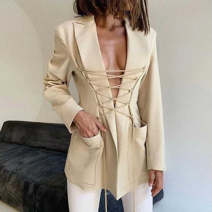 Elegante Blazer Damen Slim Fit - IdealeKleiden
