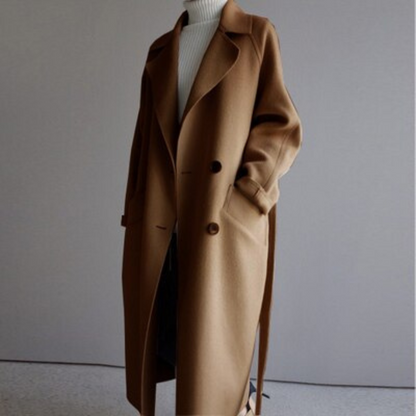 Damen Wintermantel Elegant Lang