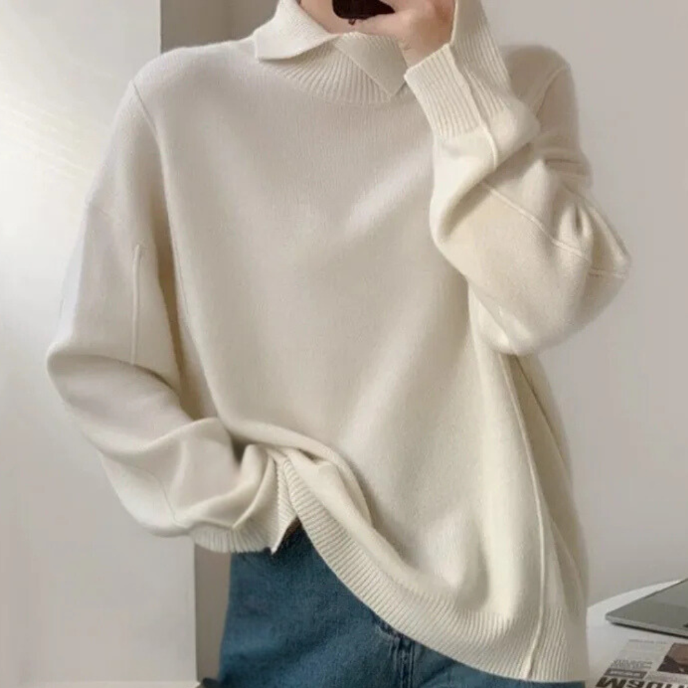 Eleganter Frauenpullover Gehäkelt Modern