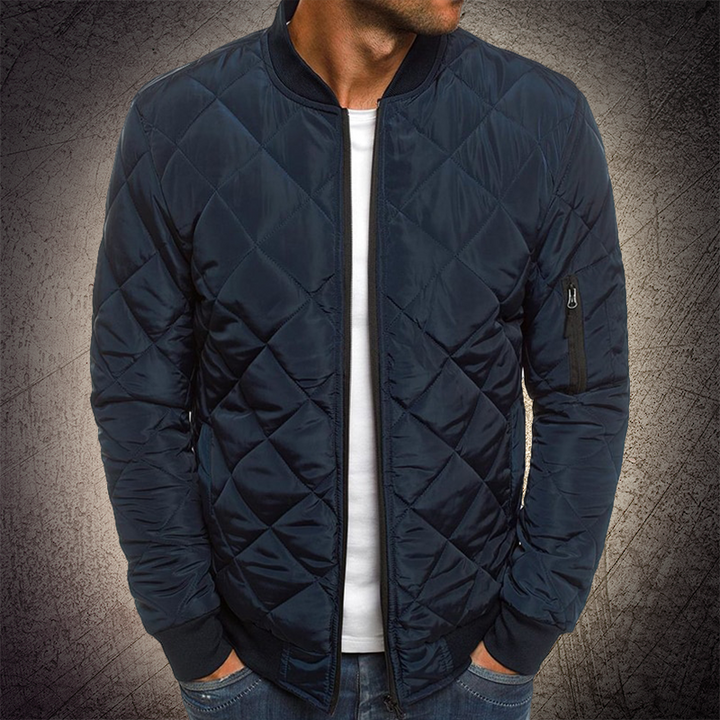 Herren Bomberjacke Diamant Stepp Effekt