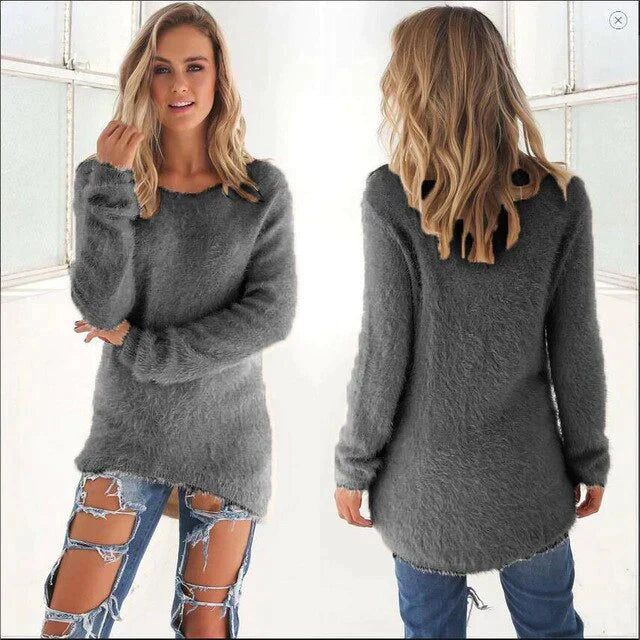 Lässige Damenpullover Oversized Style