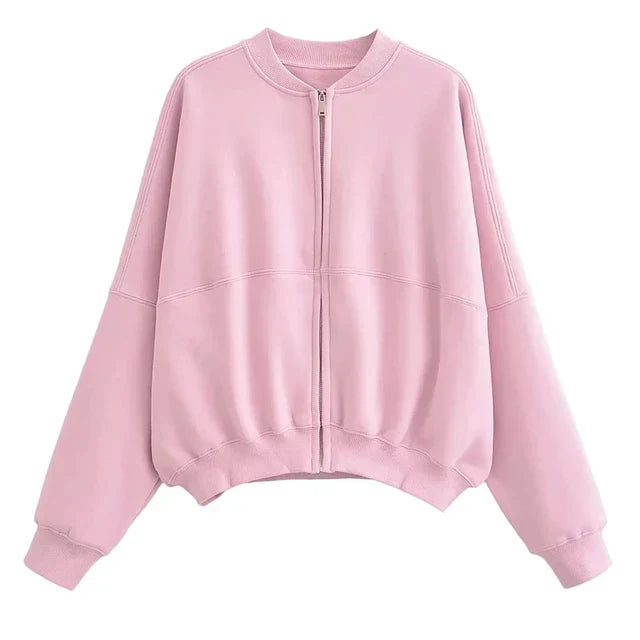 Damen Bomberjacke Modern Stylish - IdealeKleiden
