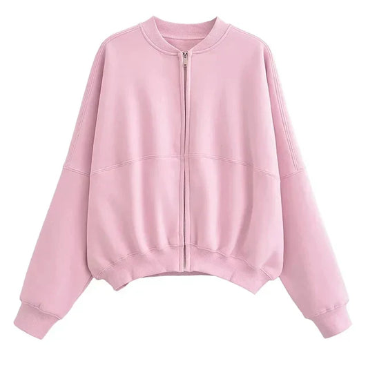 Damen Bomberjacke Modern Stylish - IdealeKleiden
