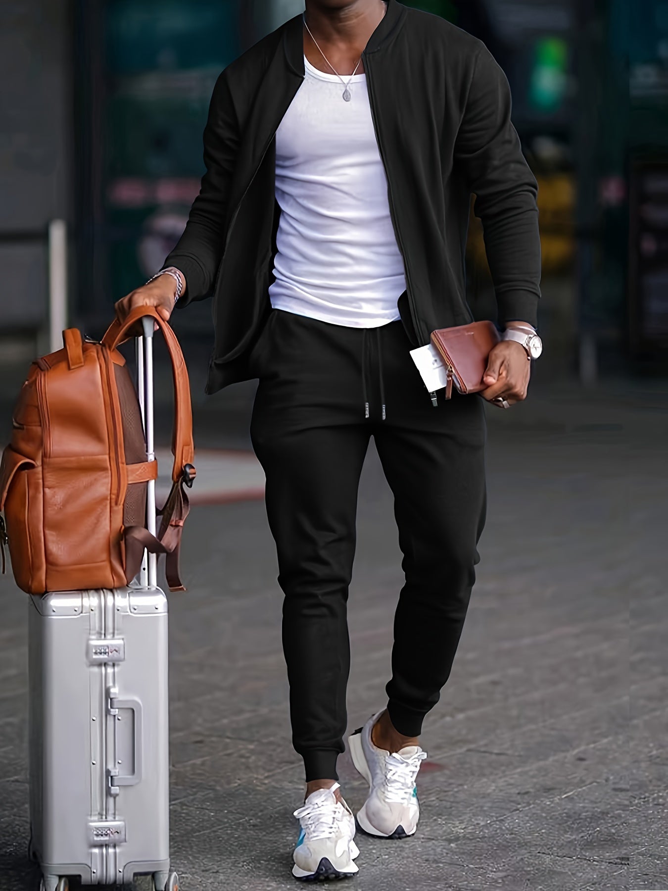 Sportanzug Herren Zweiteilig Jogging Set - IdealeKleiden