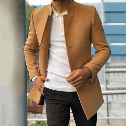 Klassischer Trenchcoat Kurz Herren