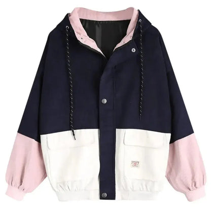 Herrenjacke Corduroy Patchwork Braun
