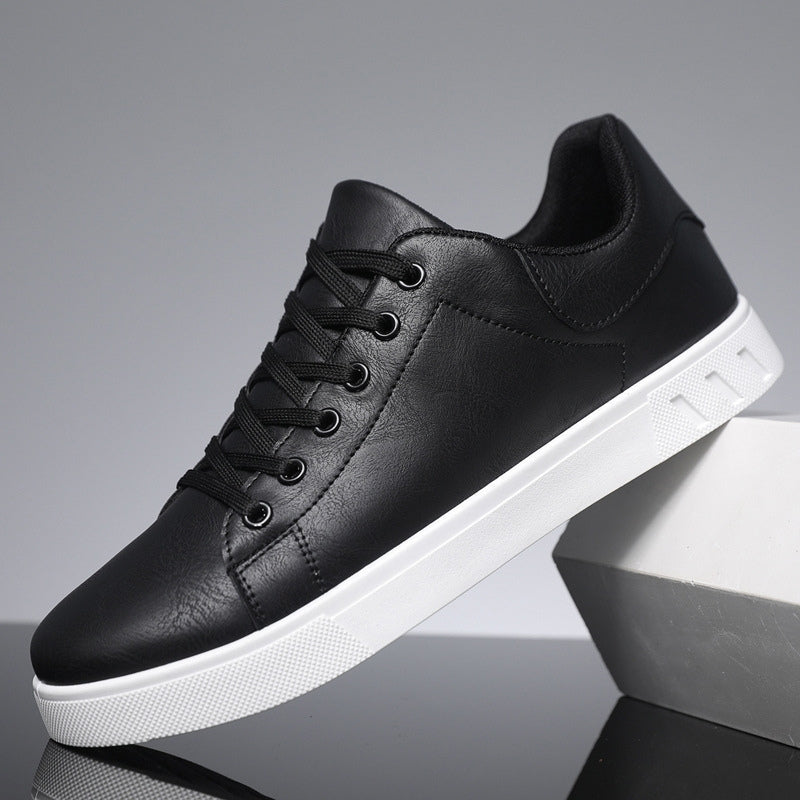 Leder Turnschuhe Bequem Schnürsenkel Herrenschuh