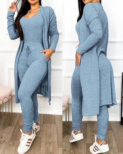 Schlanke Jumpsuit mit Jacke Damen