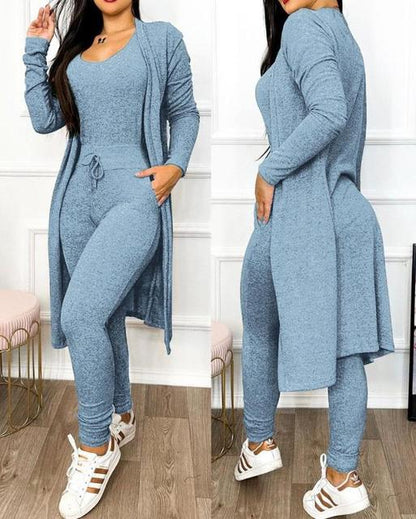 Schlanke Jumpsuit mit Jacke Damen