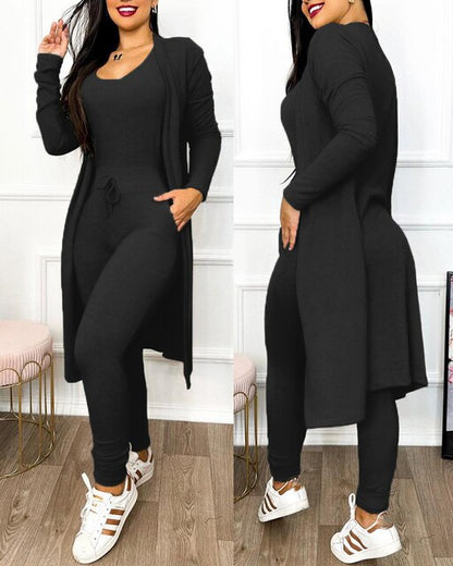 Schlanke Jumpsuit mit Jacke Damen