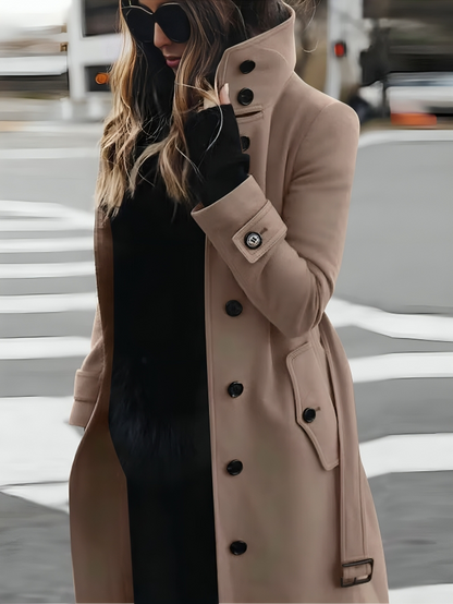 Damen Gürtel Elegant Trenchcoat