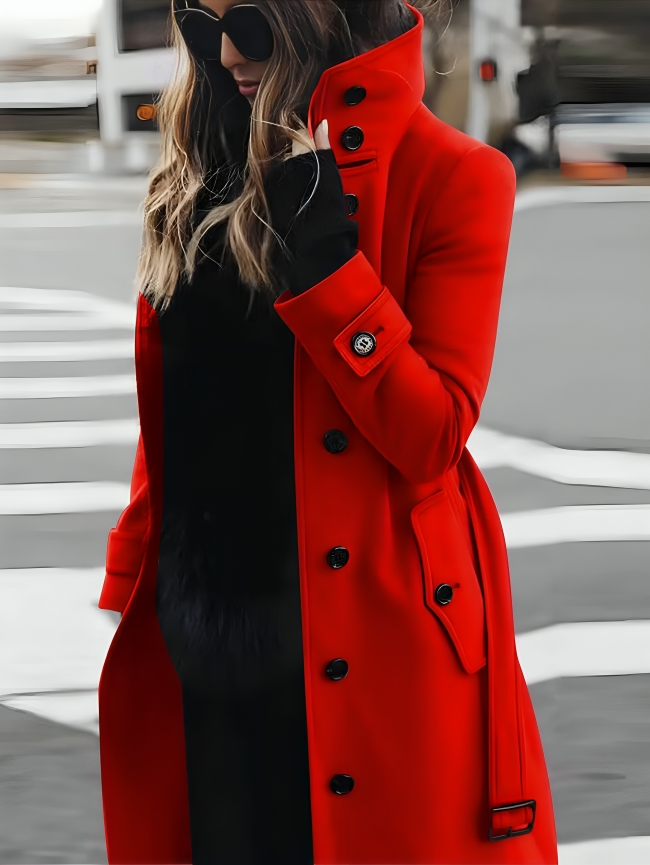 Damen Gürtel Elegant Trenchcoat