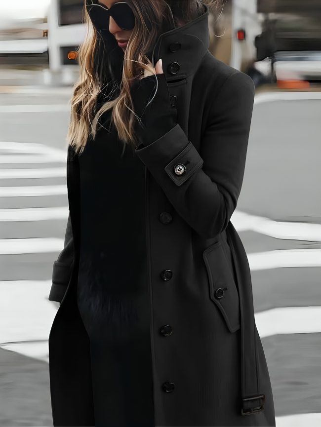 Damen Gürtel Elegant Trenchcoat