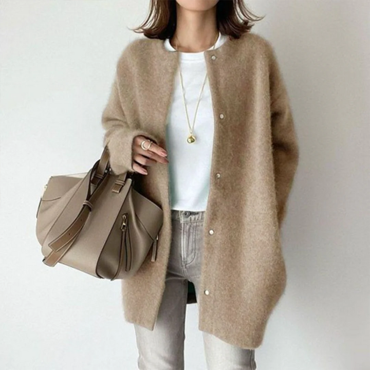 Weicher Oversized Cardigan Damen Strickware - IdealeKleiden