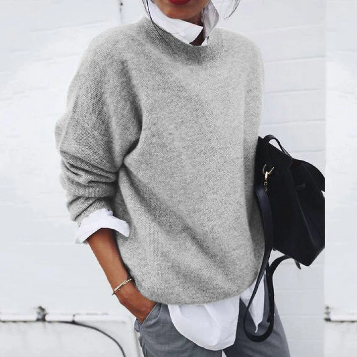 Weicher Kaschmir Pullover Lässig Elegantes Design
