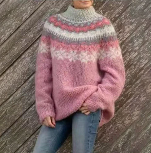 Gemütlicher Winterpullover Nordisch Stricken