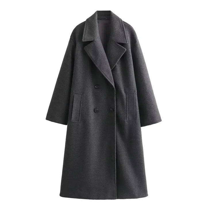 Elegante Damen Winterjacke Lang Modisch Warm