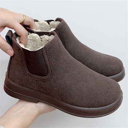 Damen Winterstiefel Samt gefüttert Warm Rutschfest
