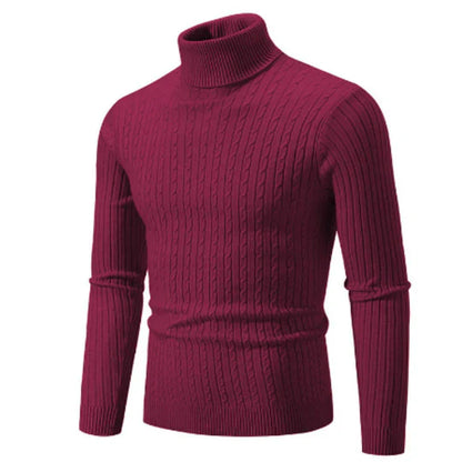 Herren Rollkragenpullover Warm Winter