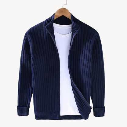 Herren Pullover Luxus Reißverschluss Design - IdealeKleiden