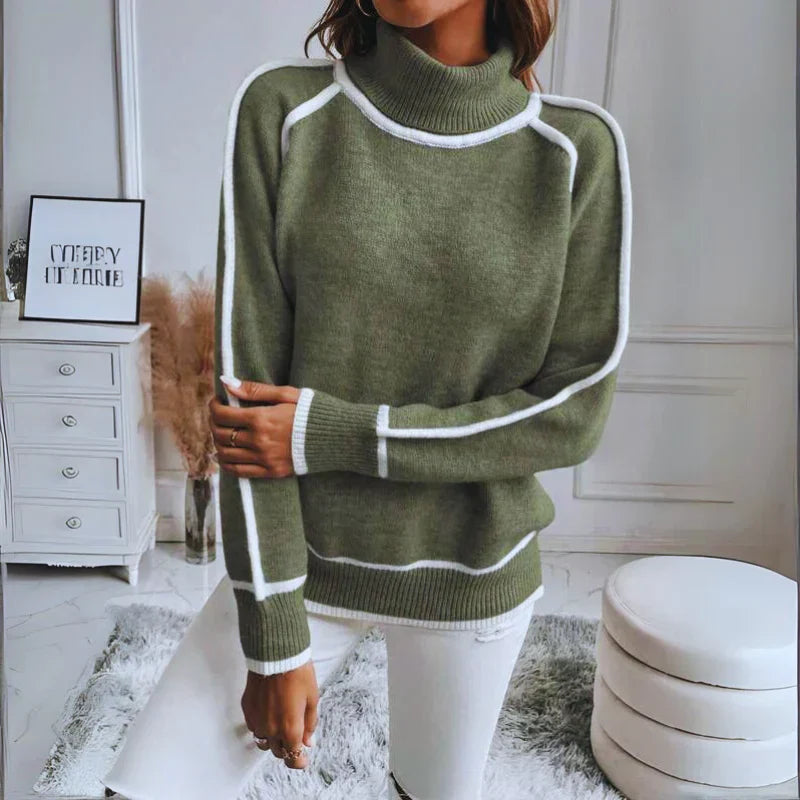 Damenschal Pullover Warm Gefüttert Elegent - IdealeKleiden