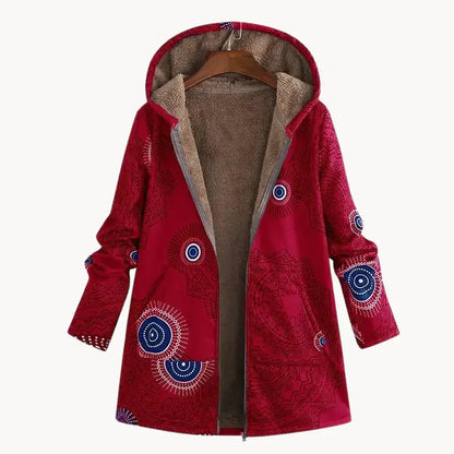 Damenparka Warm Stylisch Muster